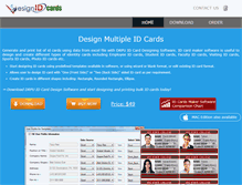 Tablet Screenshot of designidcards.com
